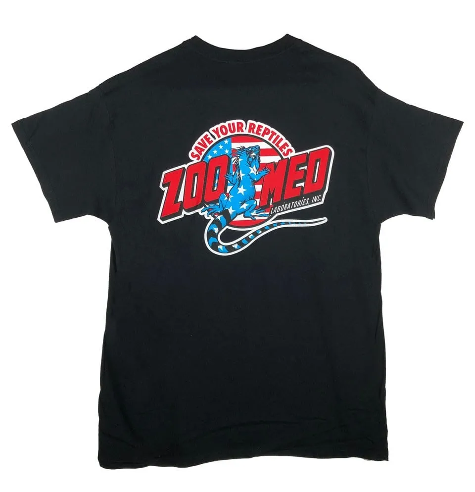 Zoo Med USA Logo T-Shirt Herren schwarz