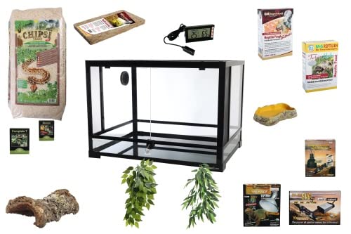 M&S Reptilien Komplettset Deluxe Landschildkröten Terrarium 120x45x60