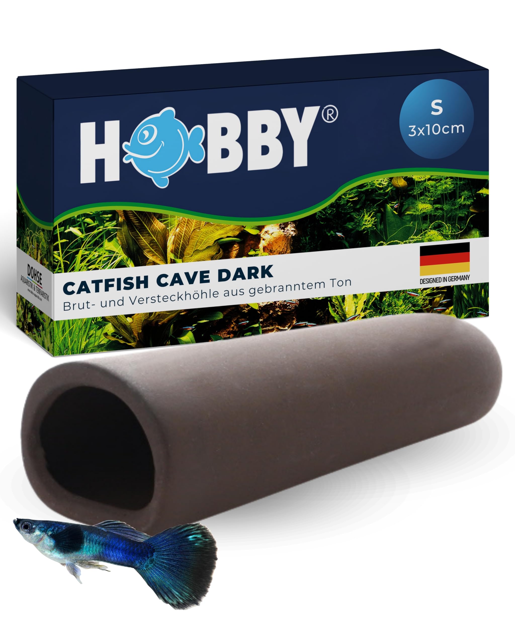 Hobby Catfish Cave L Welshöhle 7x16 cm dunkel