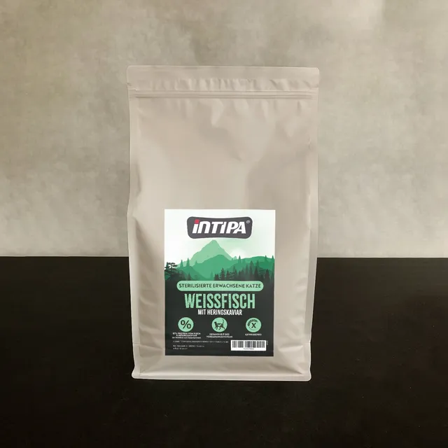 intipa CAT Weißfisch Heringskaviar Trockenfutter 1,5 kg