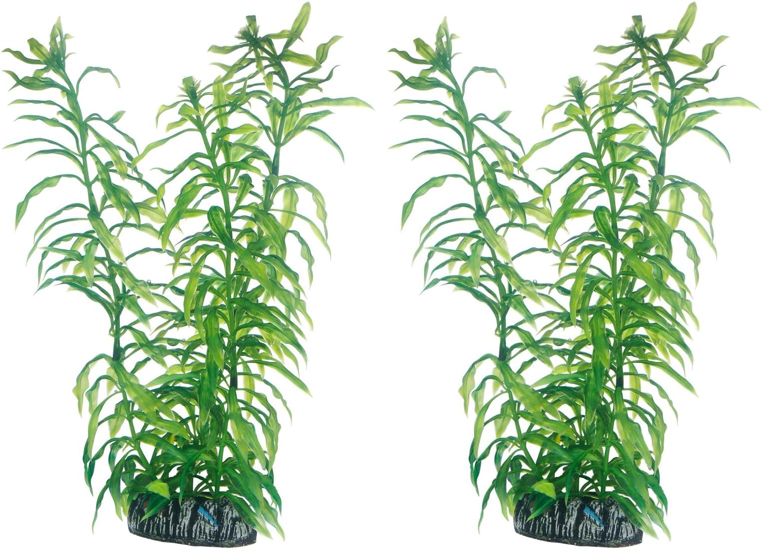 Hobby Heteranthera Kunstpflanze Aquarium 34 cm naturnah felsfixiert