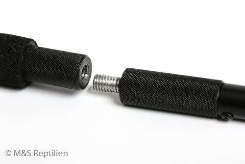 M&S Reptilien Schlangenhaken 2in1 100cm zerlegbar Softgriff