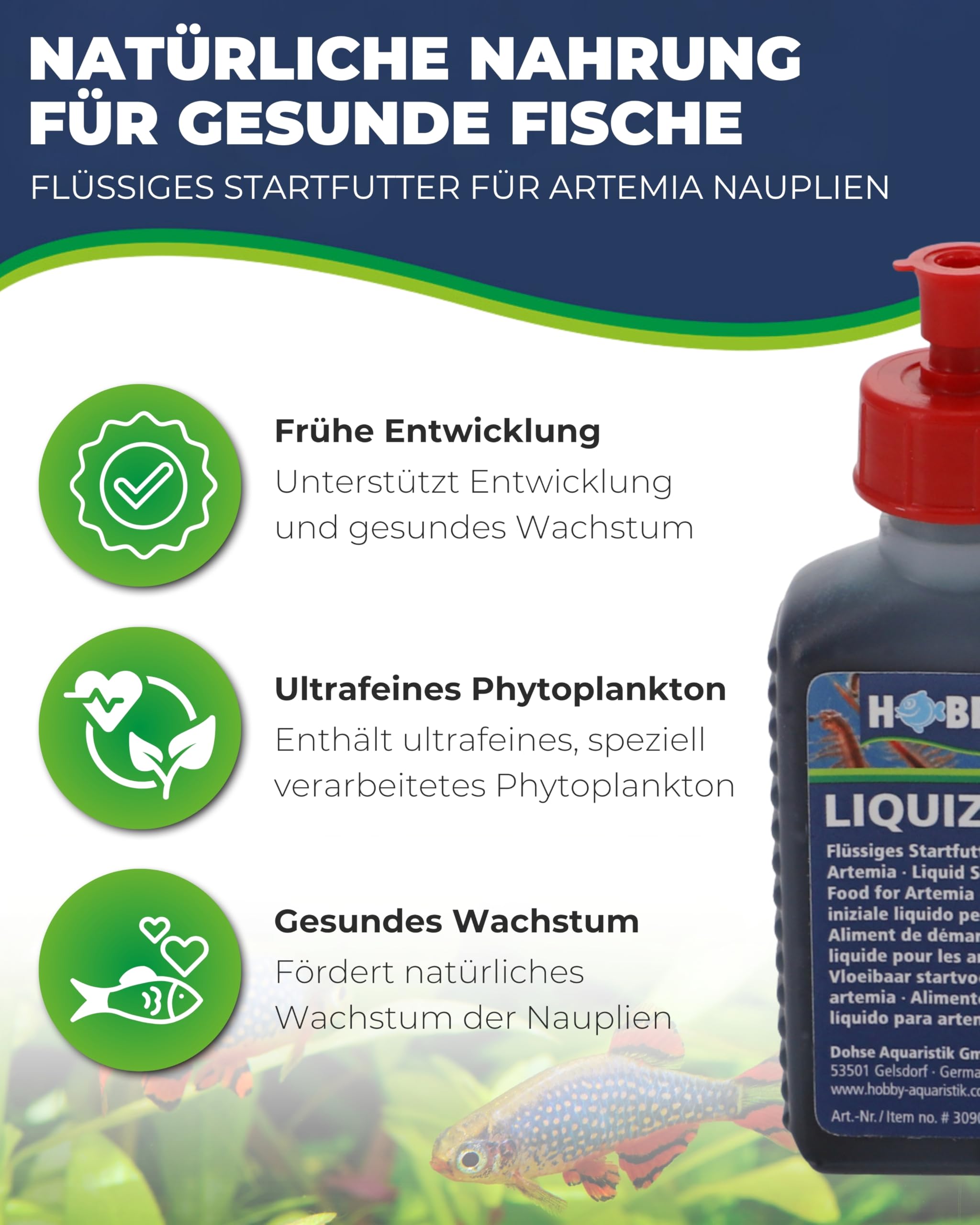 Hobby Liquizell Startfutter Artemiafutter 50 ml flüssig