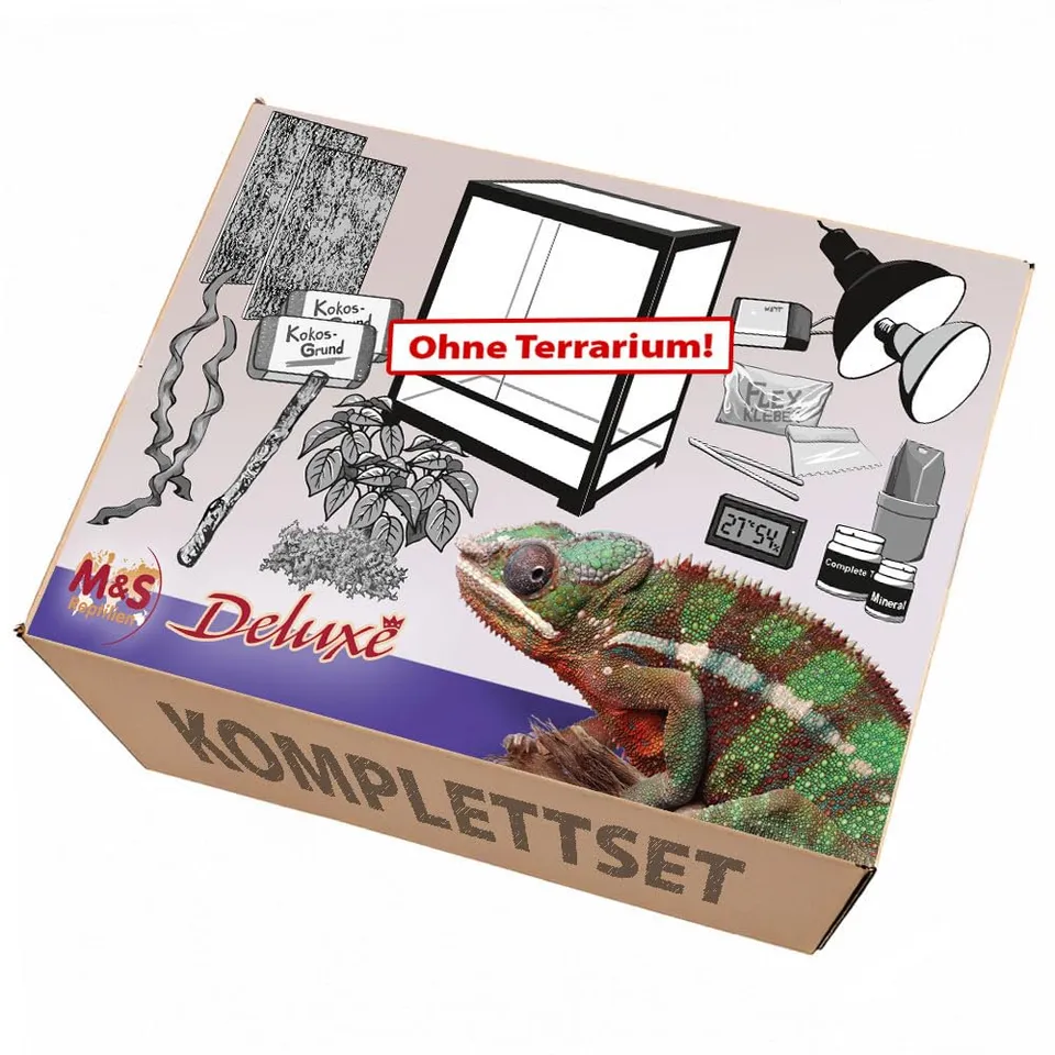 M&S Reptilien Komplettset Deluxe Chamäleon Zubehör ohne Terrarium