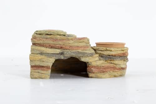 ReptiZoo Hideout Versteckhöhle TB14 3in1 mit Schale