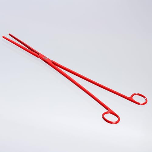 M&S Reptilien Futterzange rot 30 cm ohne Sperre