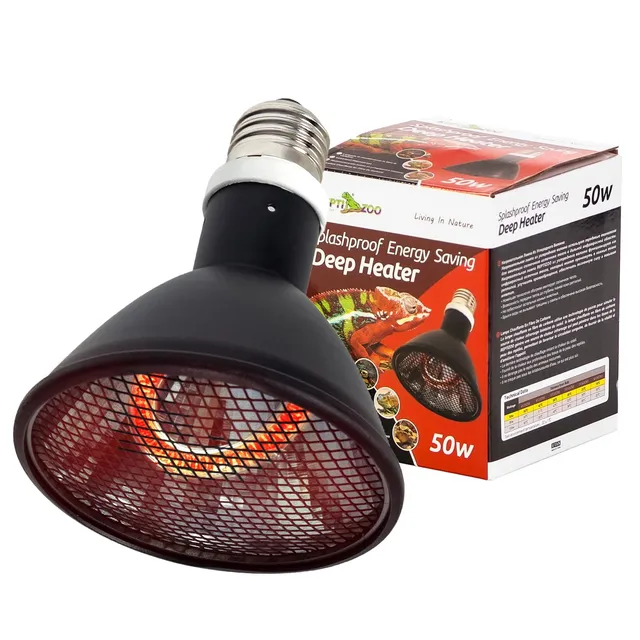 Repti Zoo Heizstrahler mit Gitter 50 Watt