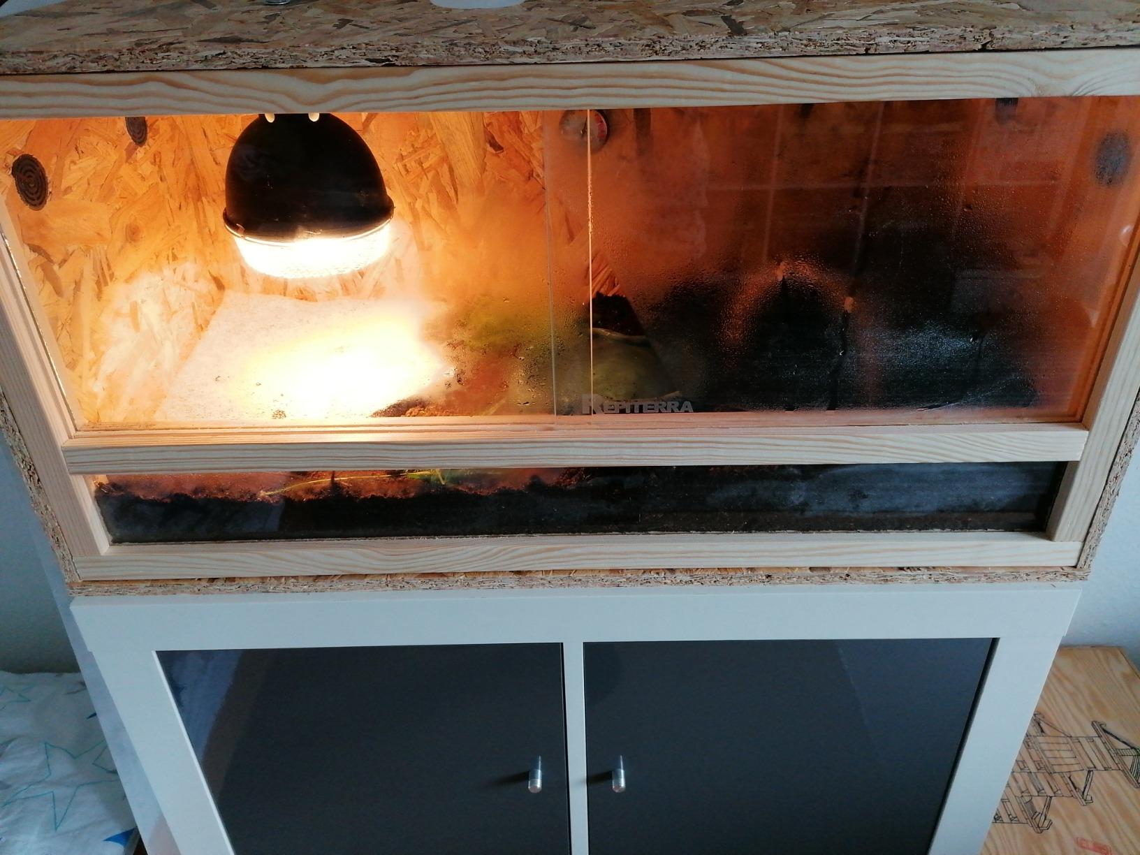 Repiterra Holzterrarium Seitenbelüftung 80x40x40 cm OSB
