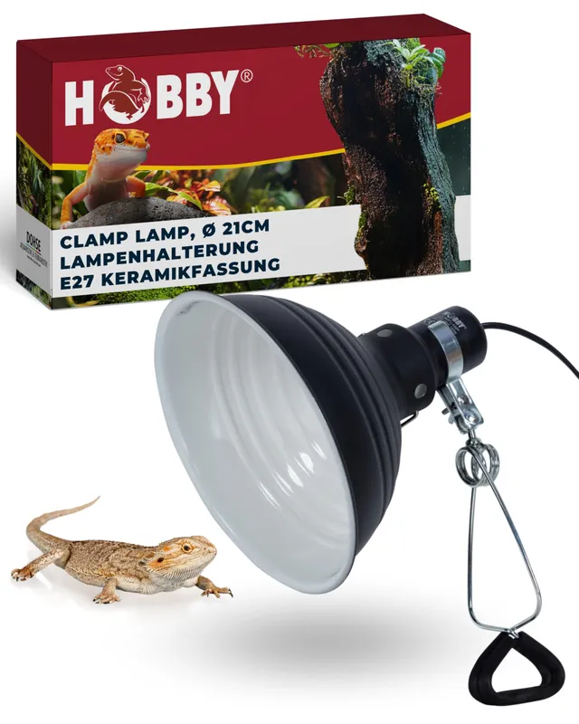 Hobby Clamp Lamp Leuchte 21 cm E27 Terrarium Klemme