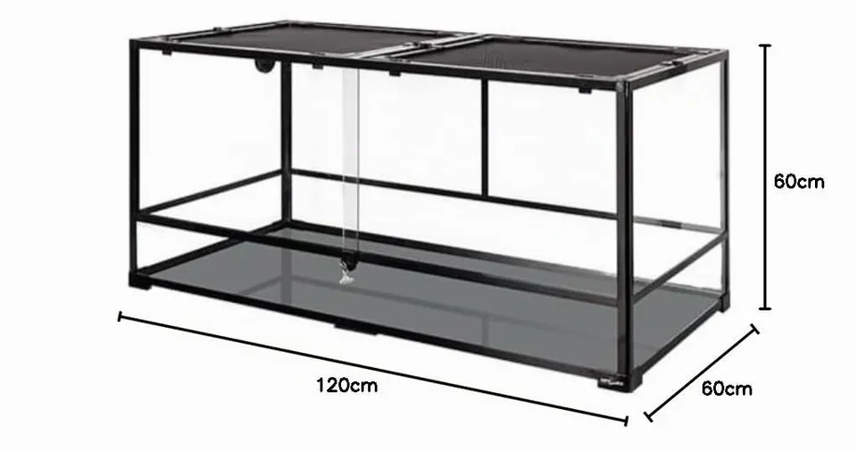 ReptiZoo Glas-Terrarium RK0227 120x60x60 cm zerlegbar