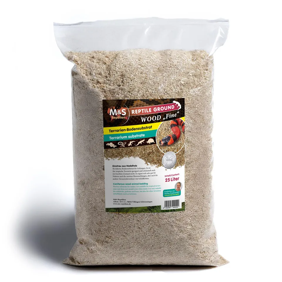 M&S Reptilien Reptile-Wood Fine Bodensubstrat 25 Liter schimmelfest
