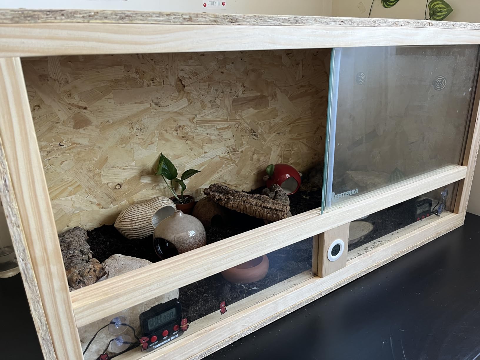 Repiterra Terrarium Holz 100x50x50 cm Seitenbelüftung OSB