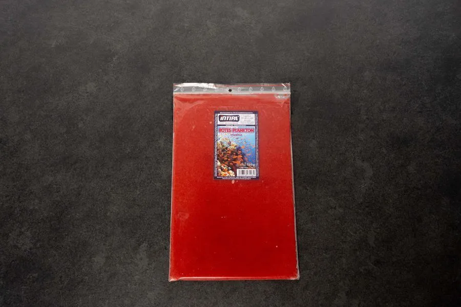 Roter Plankton Flachtafel Frostfutter 500 g rot