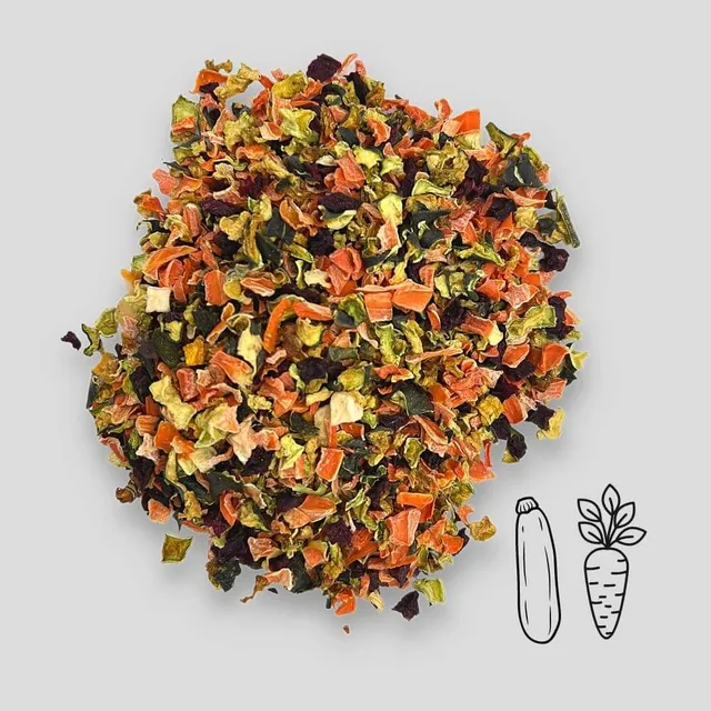intipa Gemüsemix Trockenfutter 1kg getrocknetes Gemüse