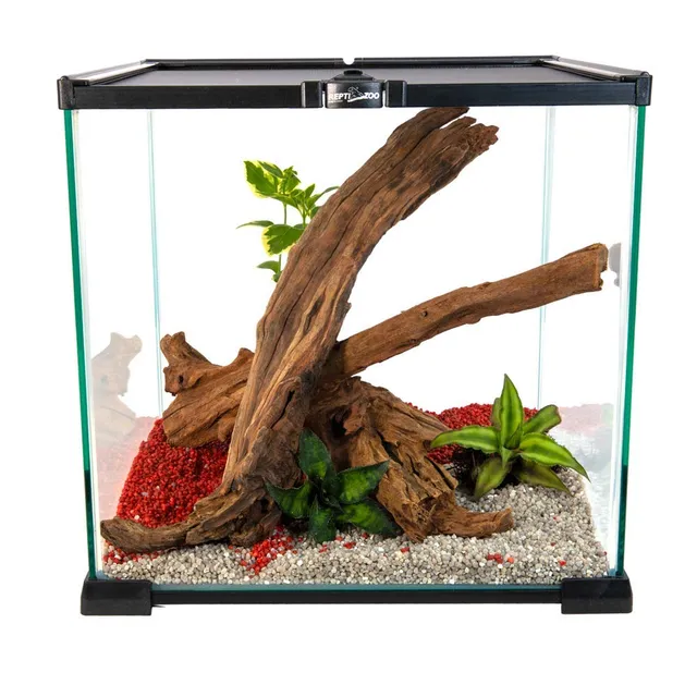Repti Zoo Simple Habitat Terrarium 31x31x30 cm Futterloch