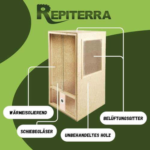 Repiterra Terrarium hoch 60x120x60 cm für Chamäleon