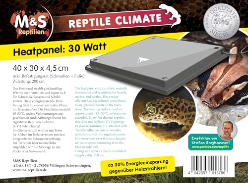 M&S Reptile Climate Heatpanel Wärmepanel 30 Watt