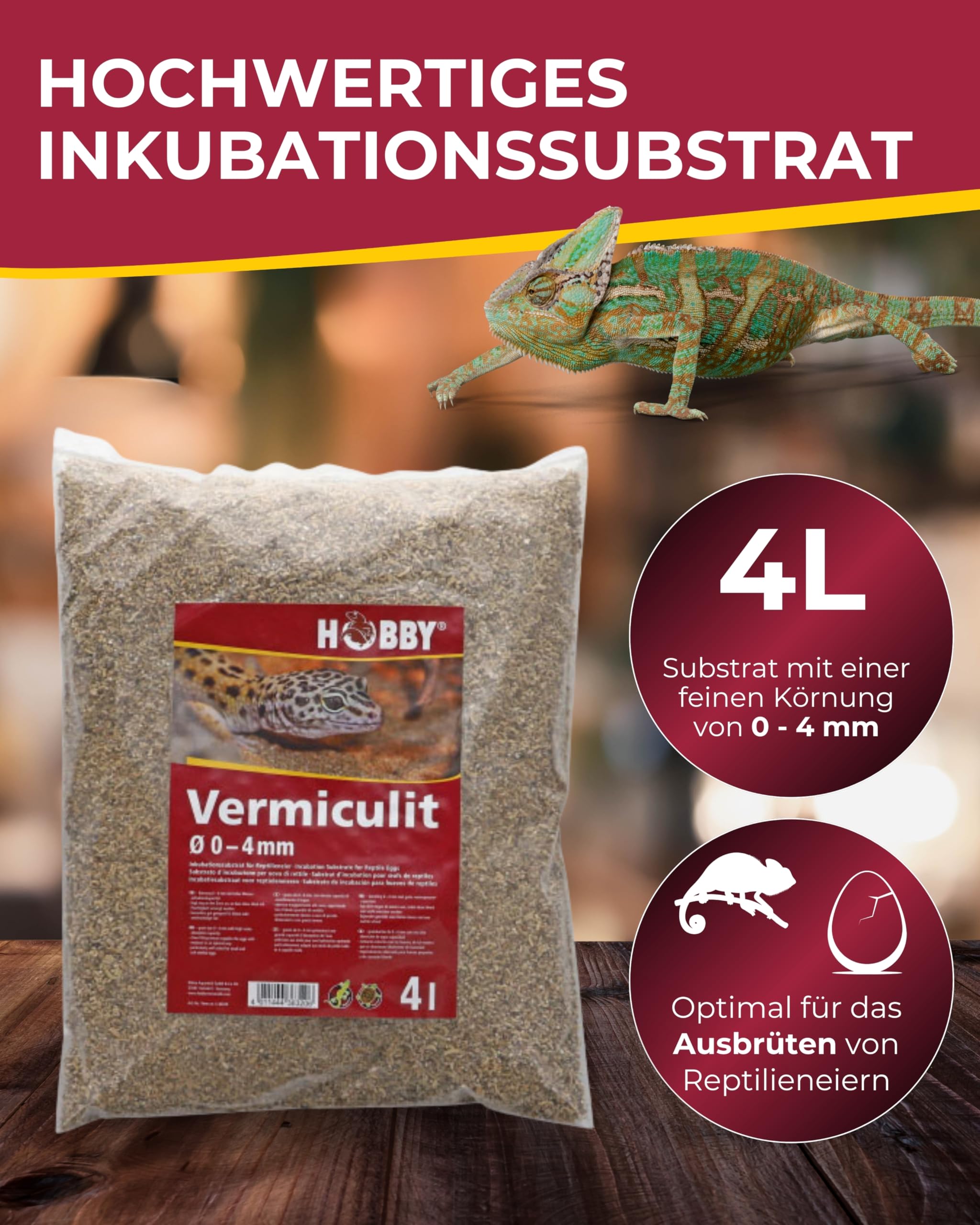 Hobby Vermiculit 0-4 mm Inkubationssubstrat 4 Liter fein