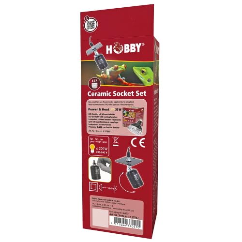 Hobby Terraristik Ceramic Socket Set E27 Fassung 200W