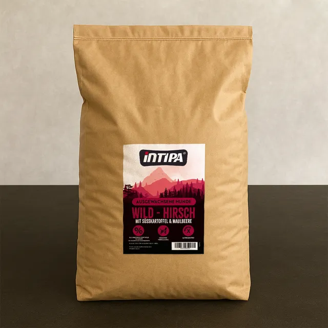 intipa DOG Wild Süßkartoffel Hundetrockenfutter 15 kg getreidefrei
