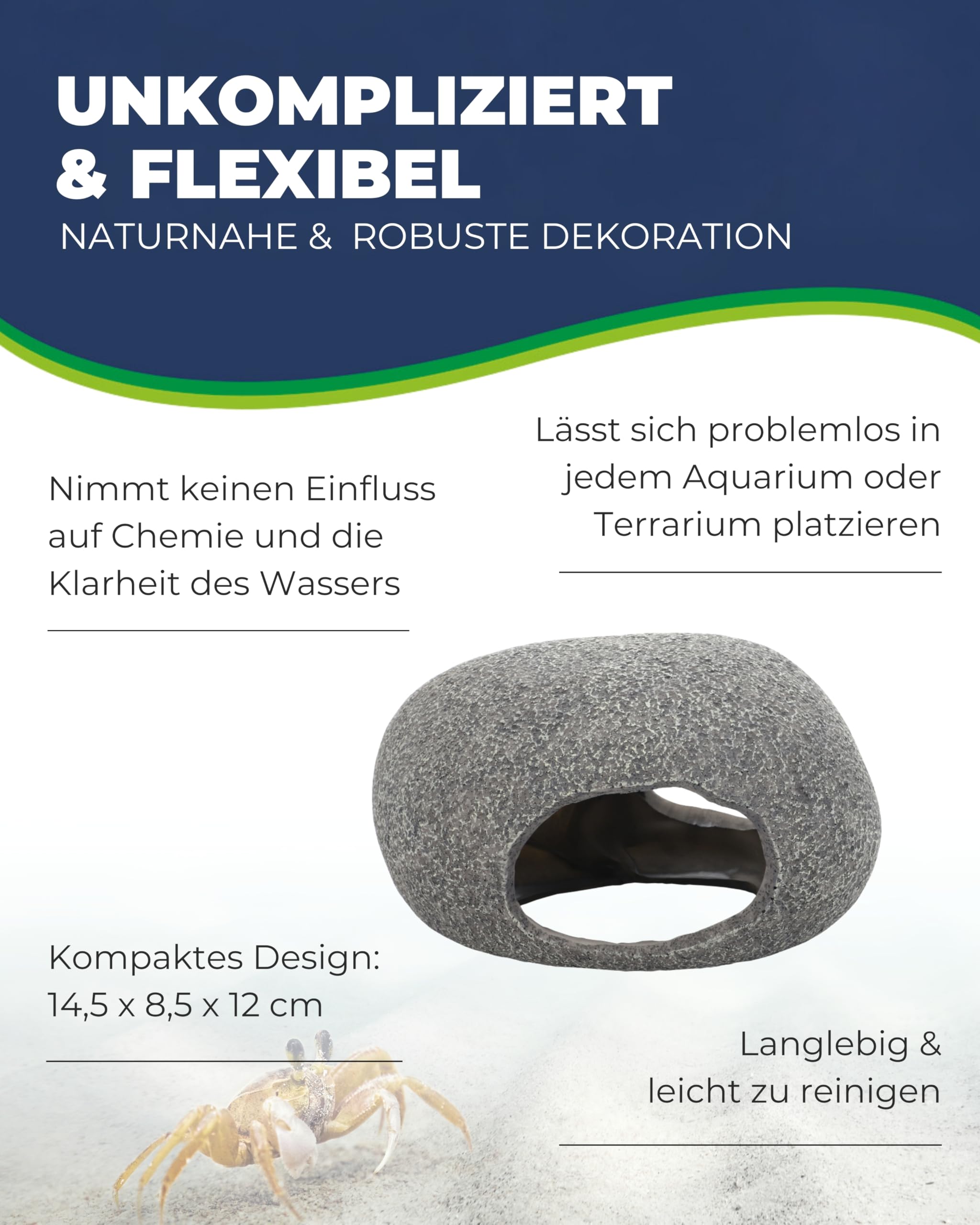 Hobby Marble Cave 7 Höhle 14,5x8,5x12 cm Aquarien