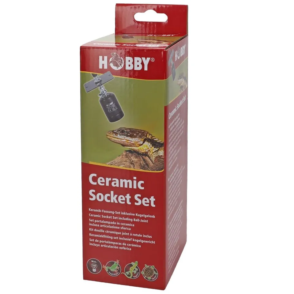 Hobby Terraristik Ceramic Socket Set E27 Fassung 200W