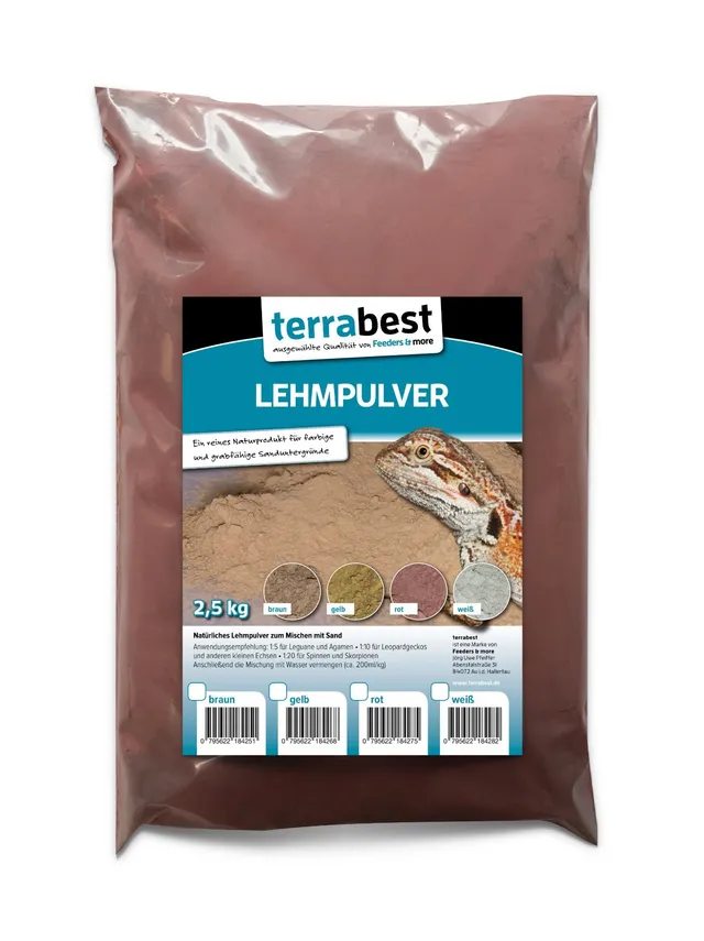 Terrabest Lehmpulver rot Bodengrund 2,5 kg grabfähig