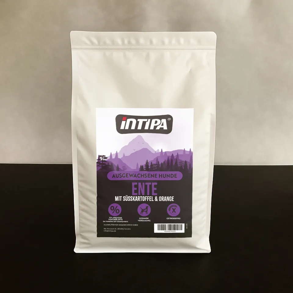 intipa DOG Ente Süßkartoffel Orange Trockenfutter 6 kg