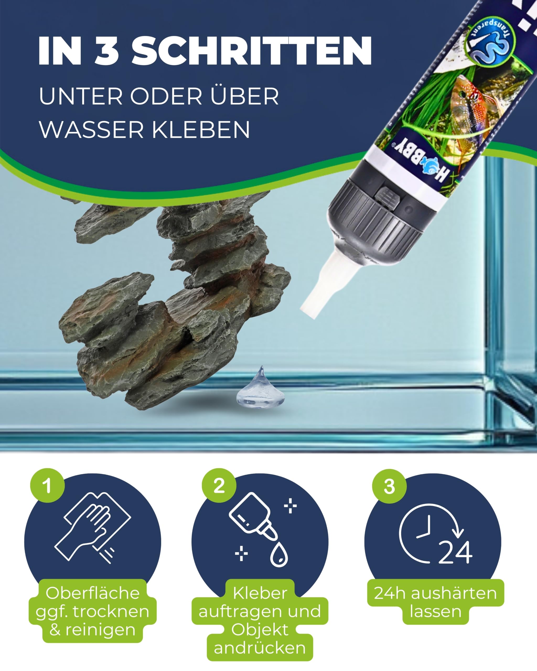 Hobby Fix Unterwasserkleber transparent 200 ml Kartusche