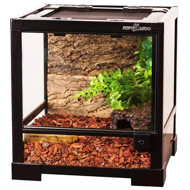Repti Zoo RK0101S Glas Terrarium 30x30x32 Schwenktür