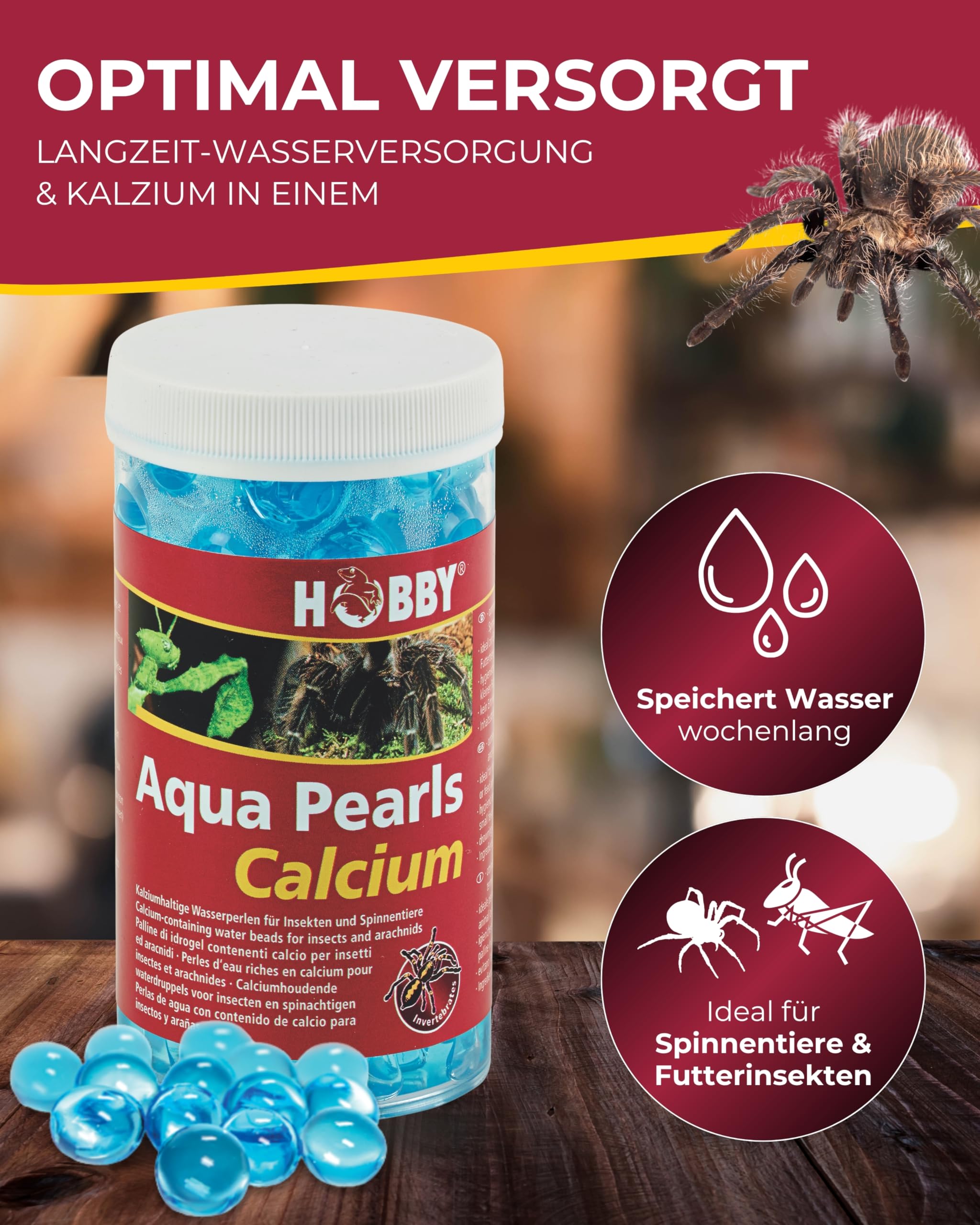 Hobby Aqua Pearls Calcium Wasserperlen 170 g blau