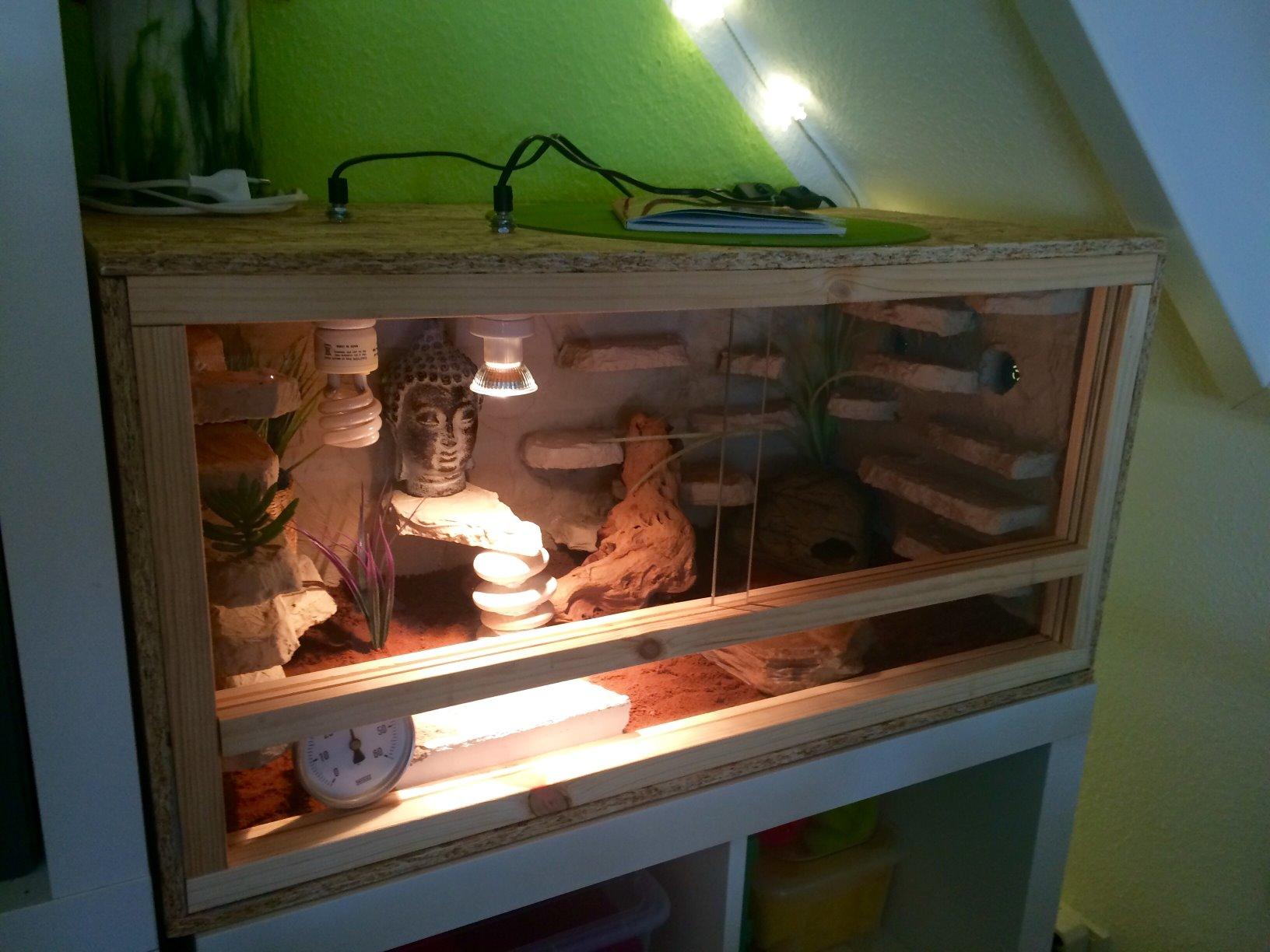 Repiterra Holzterrarium Seitenbelüftung 80x40x40 cm OSB