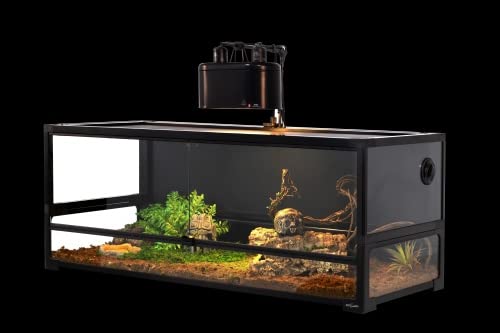 REPTI ZOO Easy-Build NRK0122 Glasterrarium 120x45x45 cm schwarz