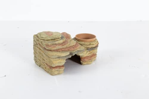 ReptiZoo Hideout Versteckhöhle TB14 3in1 mit Schale