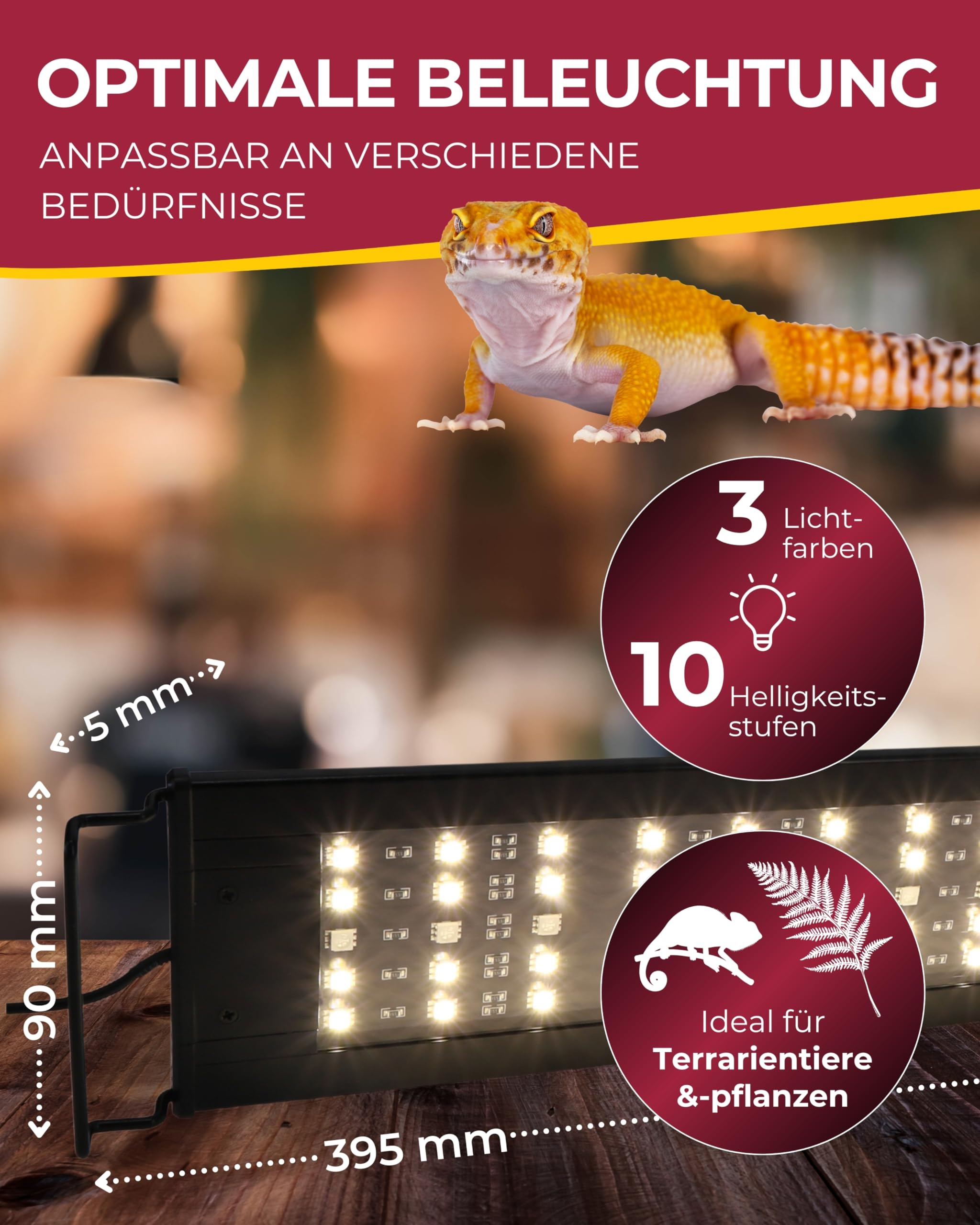 Hobby Terra Fix & Easy LED Terrariumlampe dimmbar