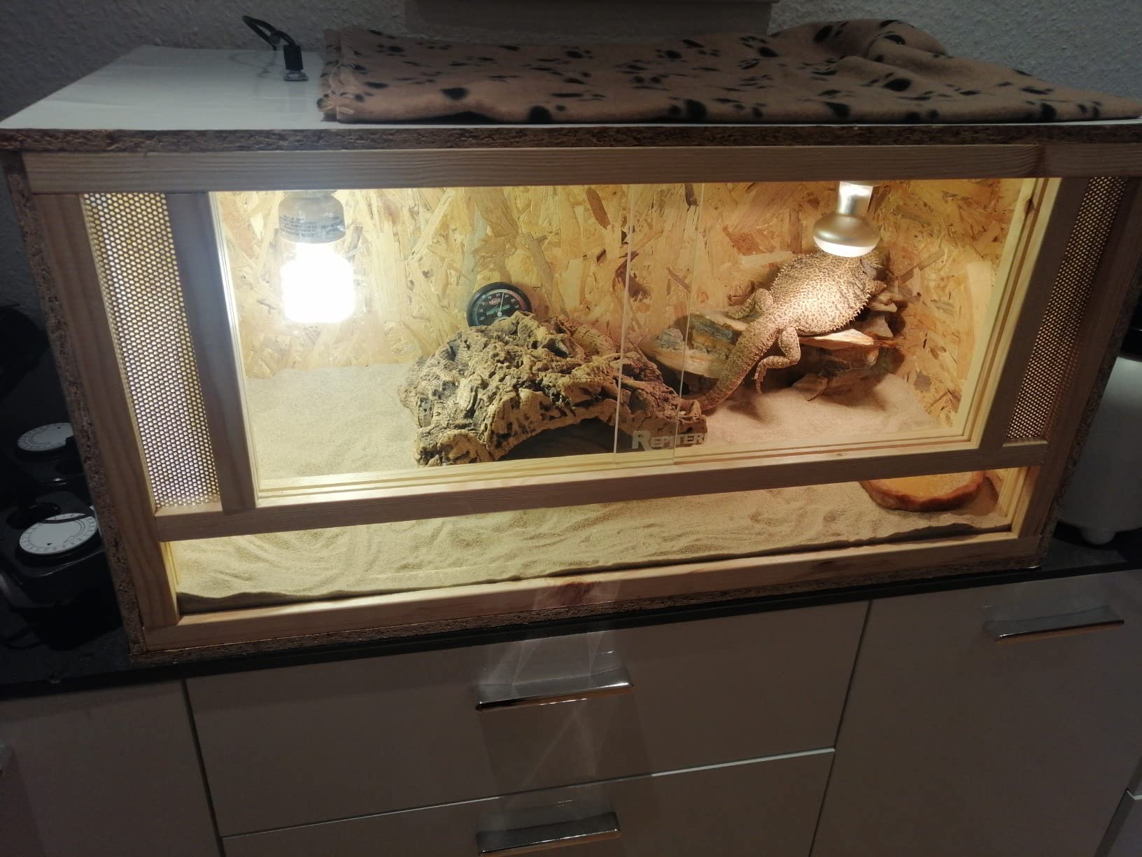 Repiterra Terrarium Frontbelüftung 80x40x40 cm Holzterrarium