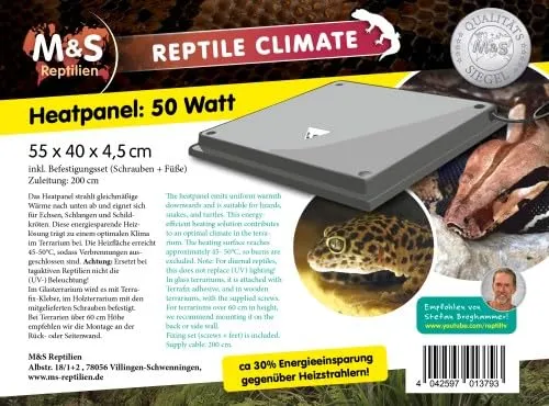 M&S Reptile Climate Heatpanel 50 Watt Heizpanel