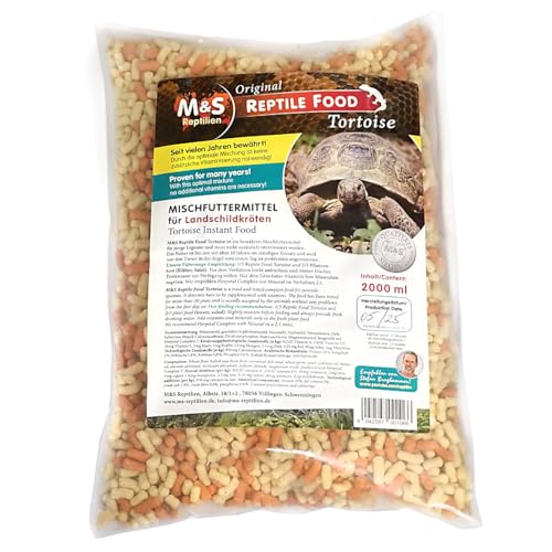 M&S Reptilien Tortoise Schildkrötenfutter 2000 ml Pellets