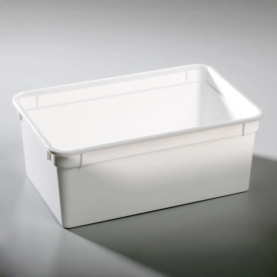 M&S Reptilien Kunststoffbox klein 18x12x7,5 cm Transportbox weiß ohne Deckel