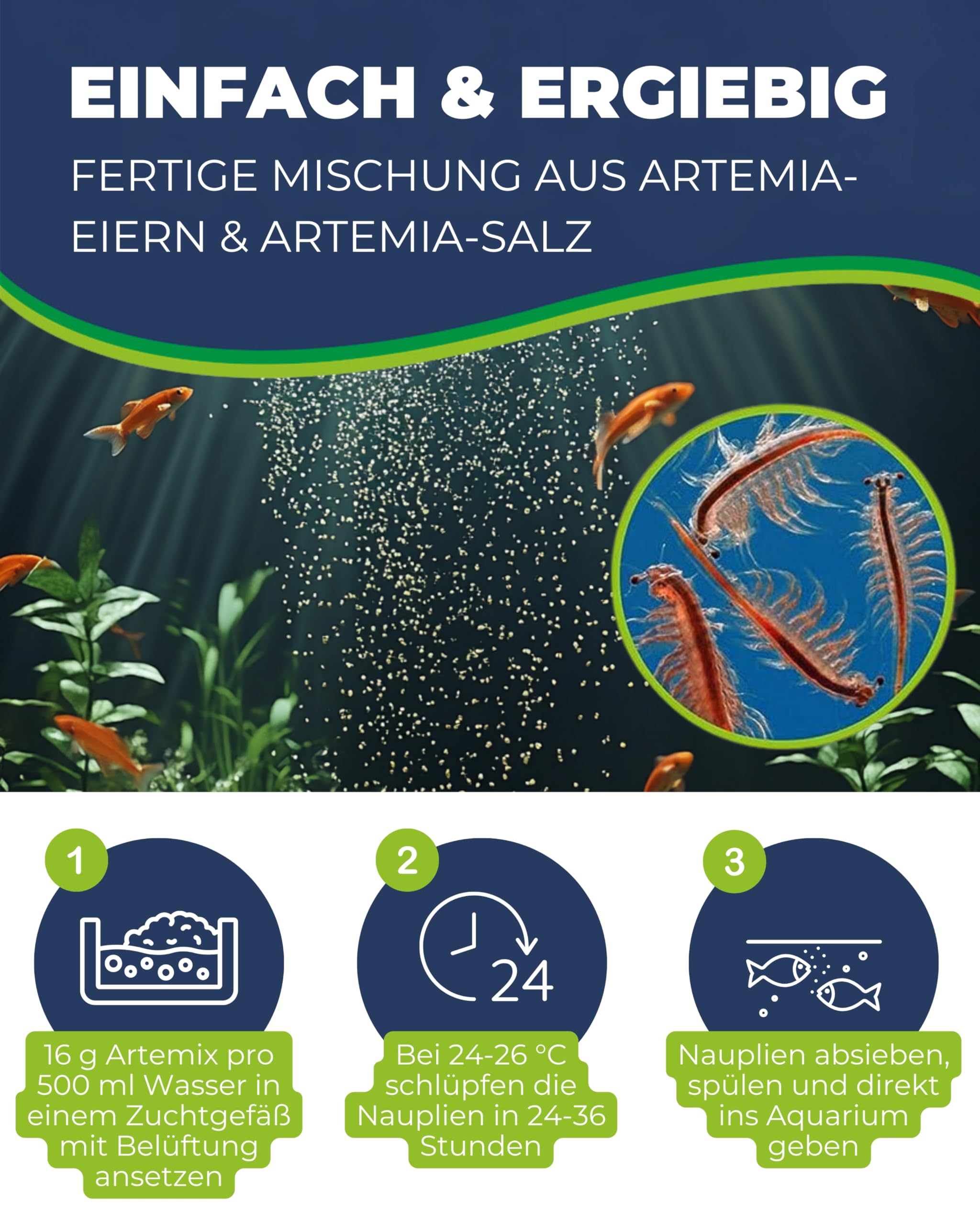 Hobby Artemix Artemia-Eier mit Salz 195 g