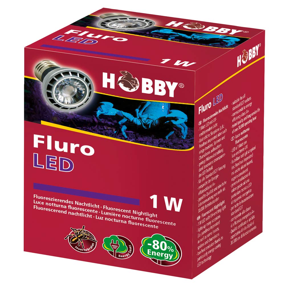 Hobby Fluro LED 1W E27 Lampe UV-Licht