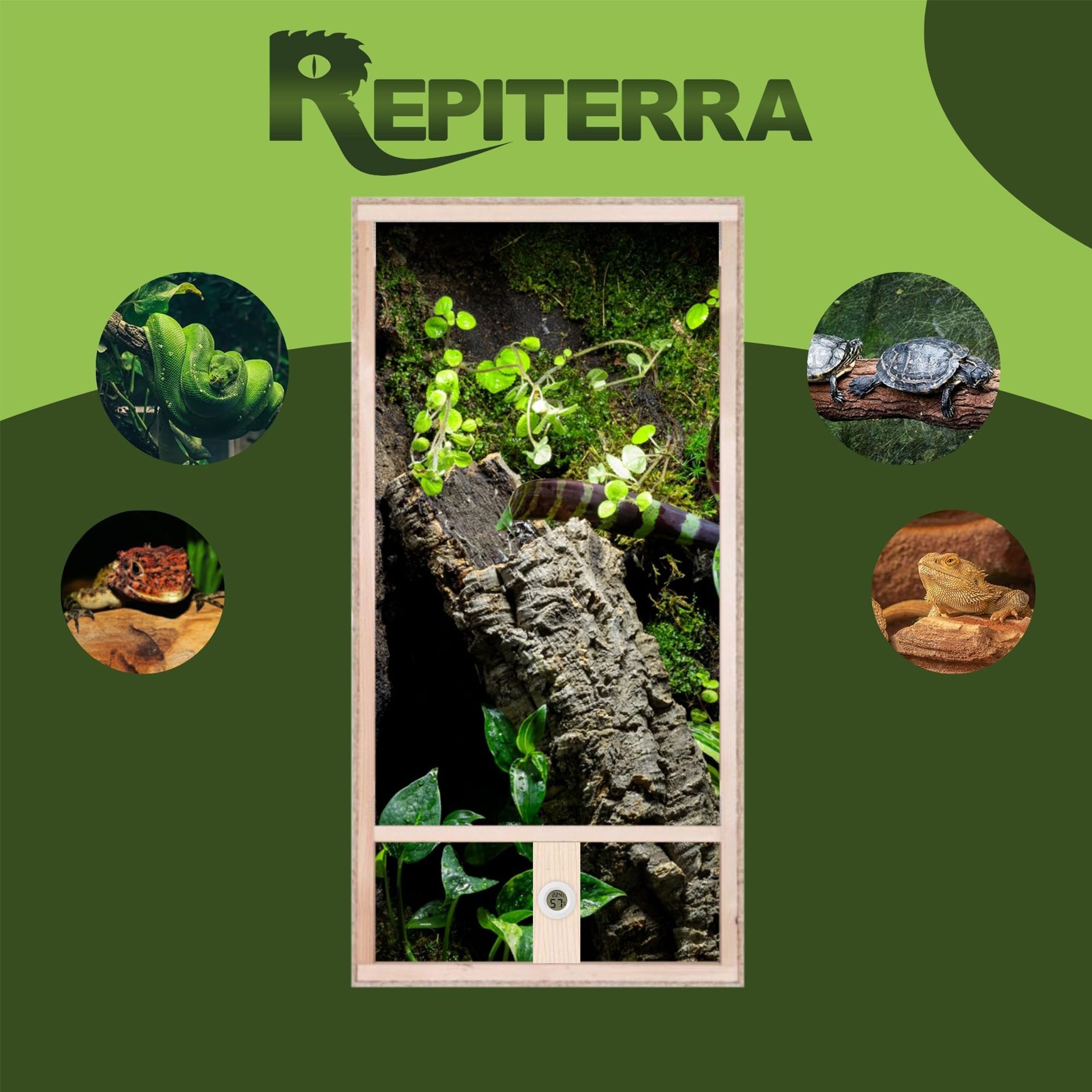 Repiterra Terrarium hoch 60x120x60 cm für Chamäleon