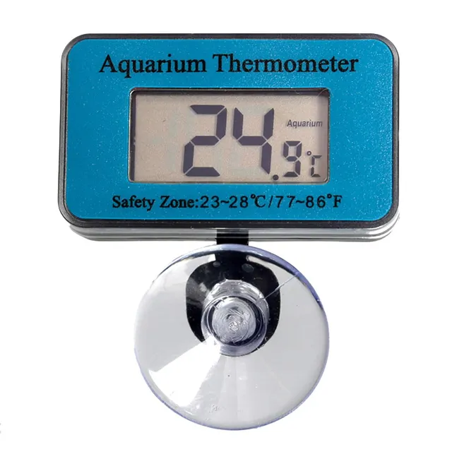 M&S Reptilien Thermometer digital blau Sauger wasserdicht