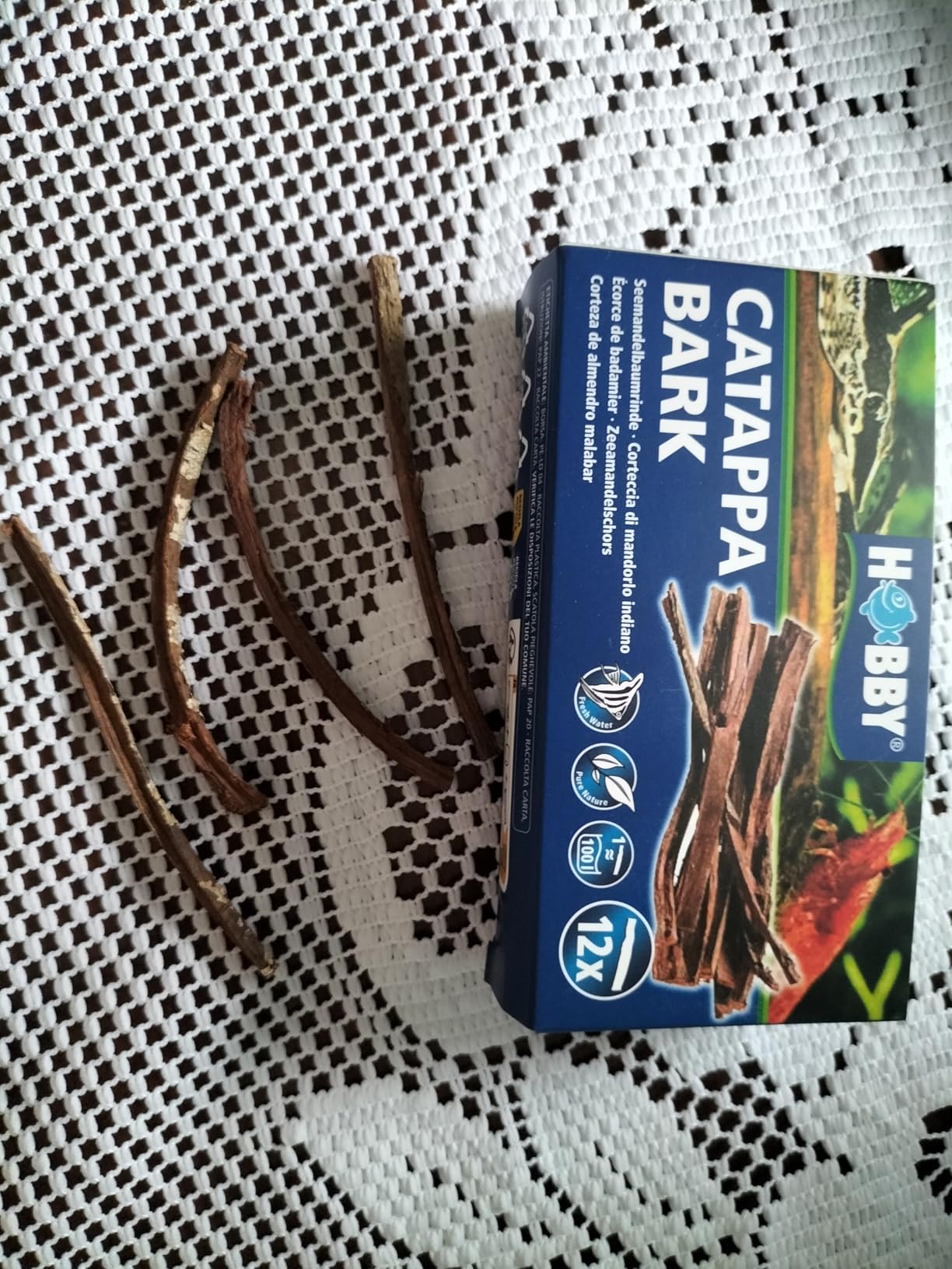Hobby Aquaristik Catappa Bark Seemandelbaumrinde 12 Stück natürlich