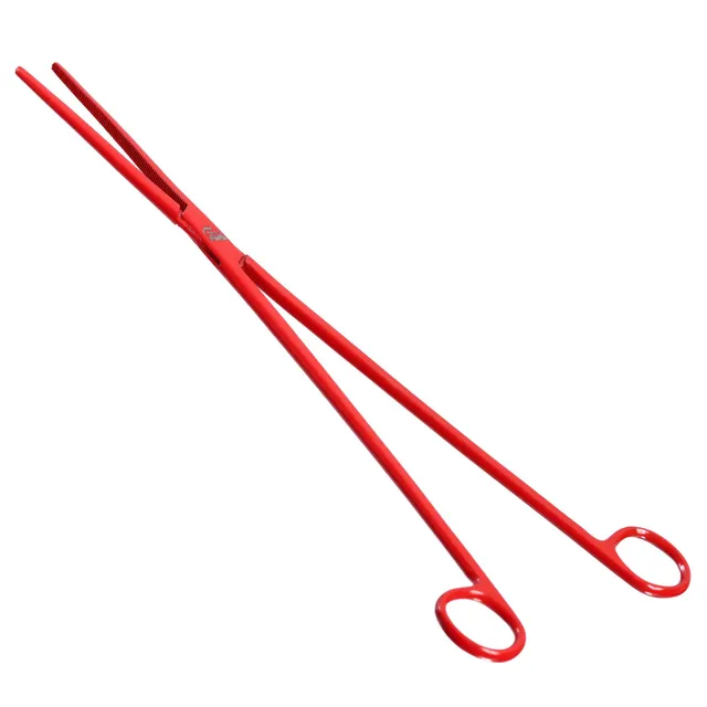 M&S Reptilien Futterzange rot 30 cm ohne Sperre