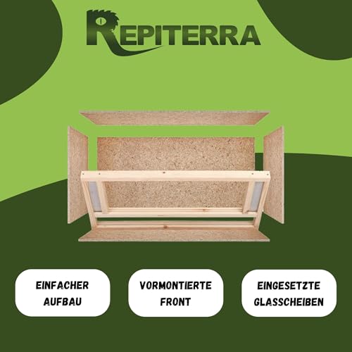 Repiterra Terrarium 80x50x50 cm Frontbelüftung Holzterrarium