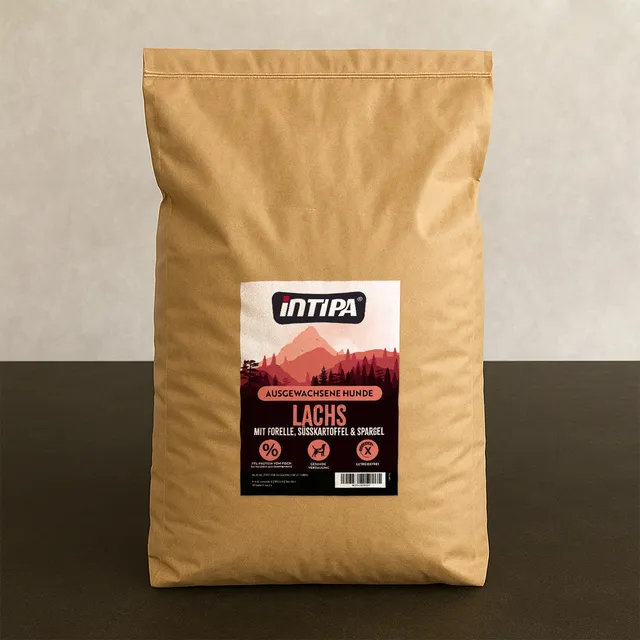 intipa DOG Lachs-Forelle Trockenfutter 15 kg Fisch