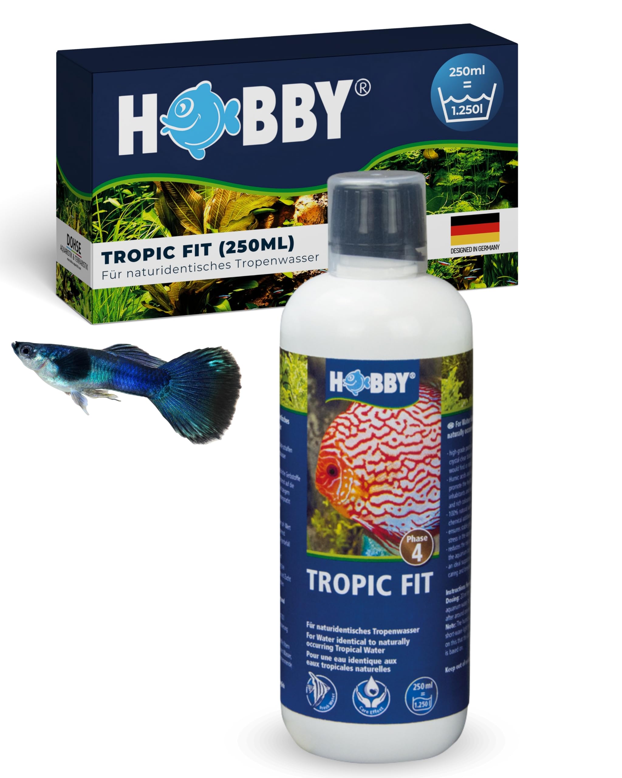 Hobby Tropic Fit Wasseraufbereiter 500 ml Schwarzwasser