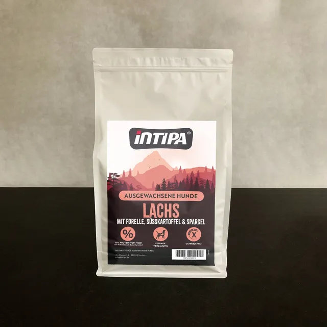 intipa DOG Lachs Forelle Trockenfutter 2 kg getreidefrei
