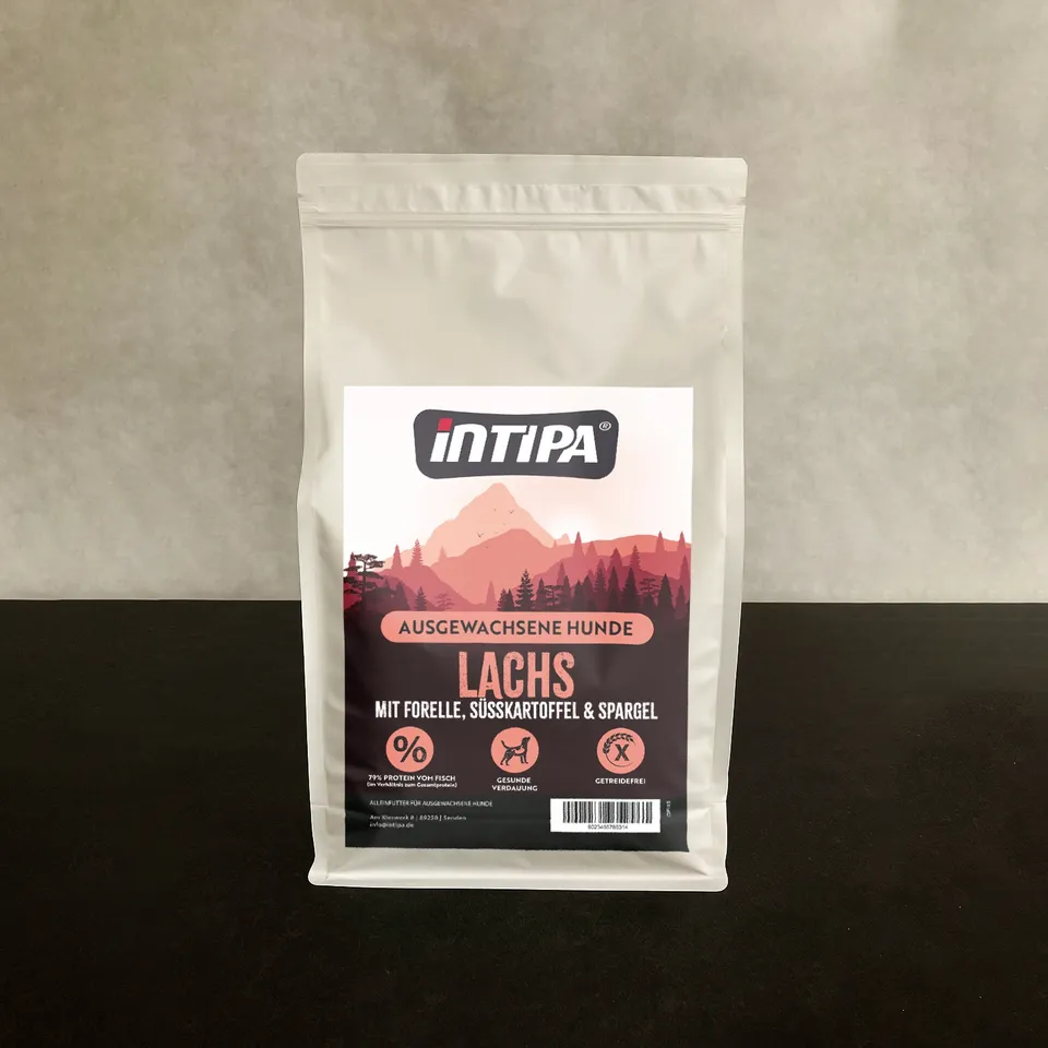 intipa DOG Lachs Forelle Trockenfutter 2 kg getreidefrei